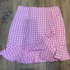 Sold ❤️Love Shack Fancy inspired pink gingham mini skirt